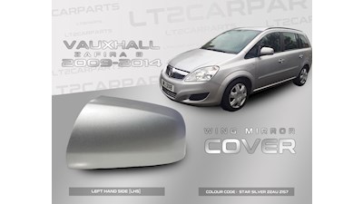 Vauxhall Zafira Wing Mirror Cover 2009 - 2014 Star Silver LHS