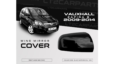 Vauxhall Zafira Wing Mirror Cover 2009 - 2014 Black Sapphire RHS